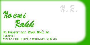 noemi rakk business card